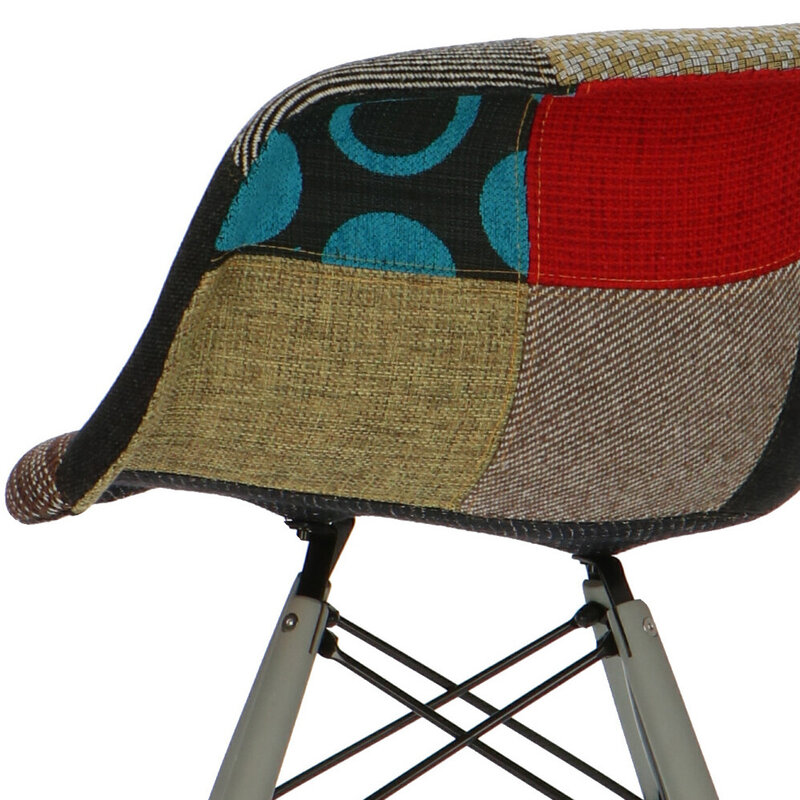 POP Stuhl DAW Graues Untergestell Patchwork POPfurniture POP Stuhl DAW Graues Untergestell Patchwork