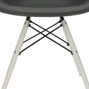 POPfurniture POP Stol DAW Vit Bas Antracit