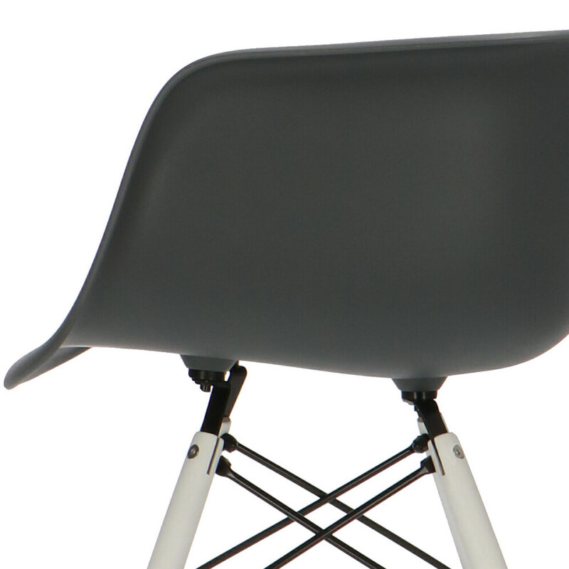 POPfurniture POP Stuhl DAW Weißes Untergestell Anthrazit