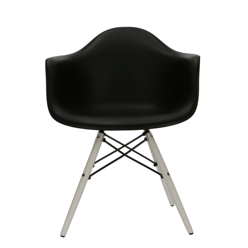 POPfurniture POP Stol DAW Hvid Chassis Sort