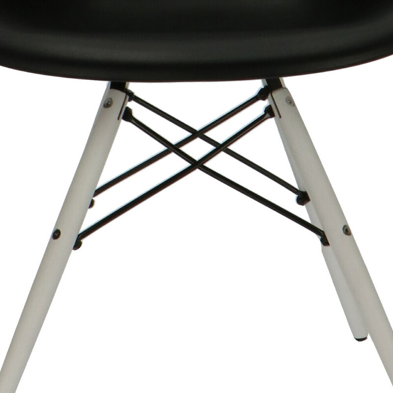 POPfurniture POP Stuhl DAW Weißes Untergestell Schwarz