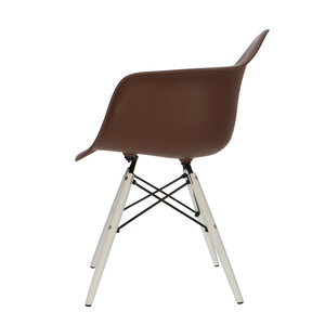 POPfurniture POP Chair DAW White Base Brown