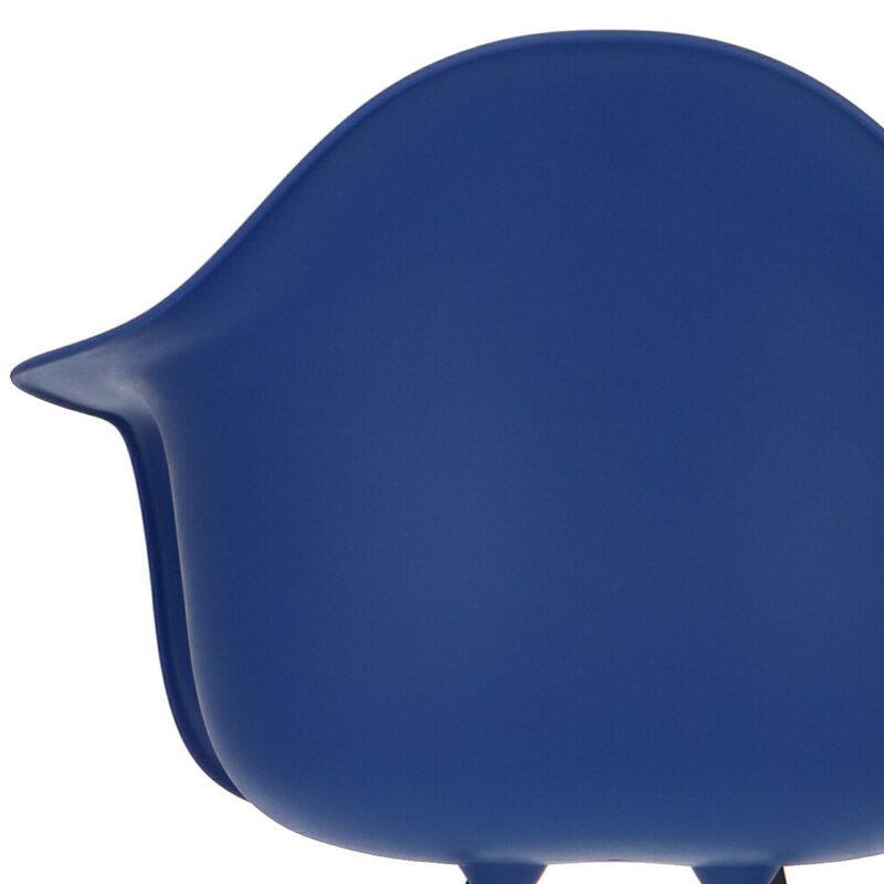 POPfurniture POP Stuhl DAW Weißes Untergestell Dunkelblau