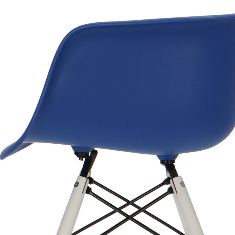 POPfurniture POP Stol DAW Vit Bas Mörkblå