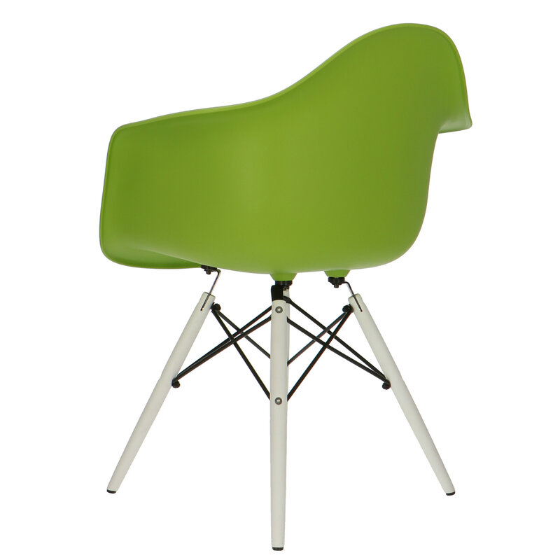 POPfurniture POP Chair DAW White Base Green