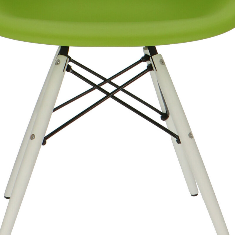 POPfurniture Chaise POP DAW Pieds Blancs Vert