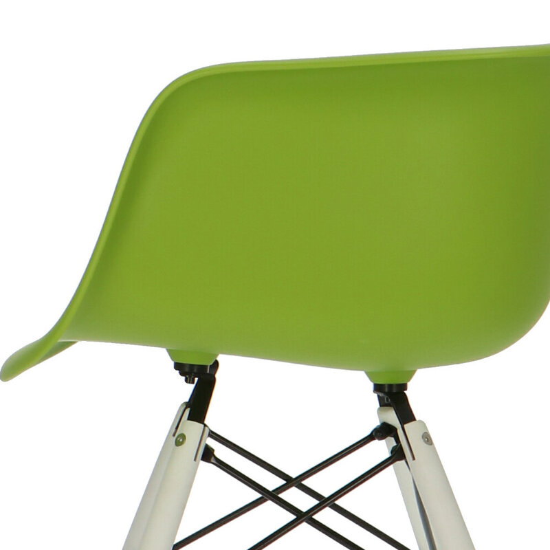 POPfurniture POP Stol DAW Hvid Chassis Grøn