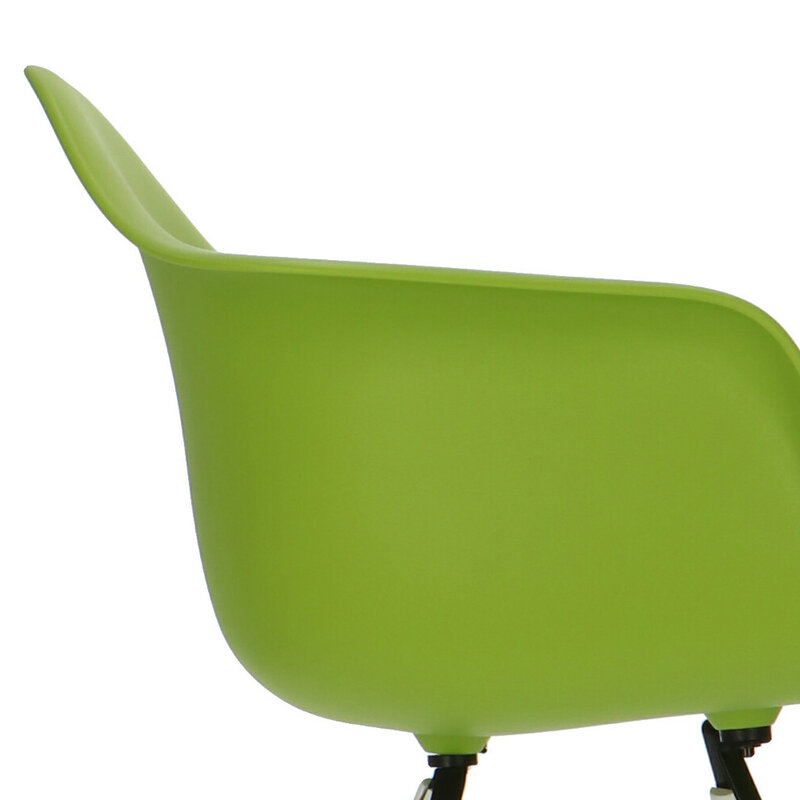 POPfurniture POP Stuhl DAW Weißes Untergestell Grün