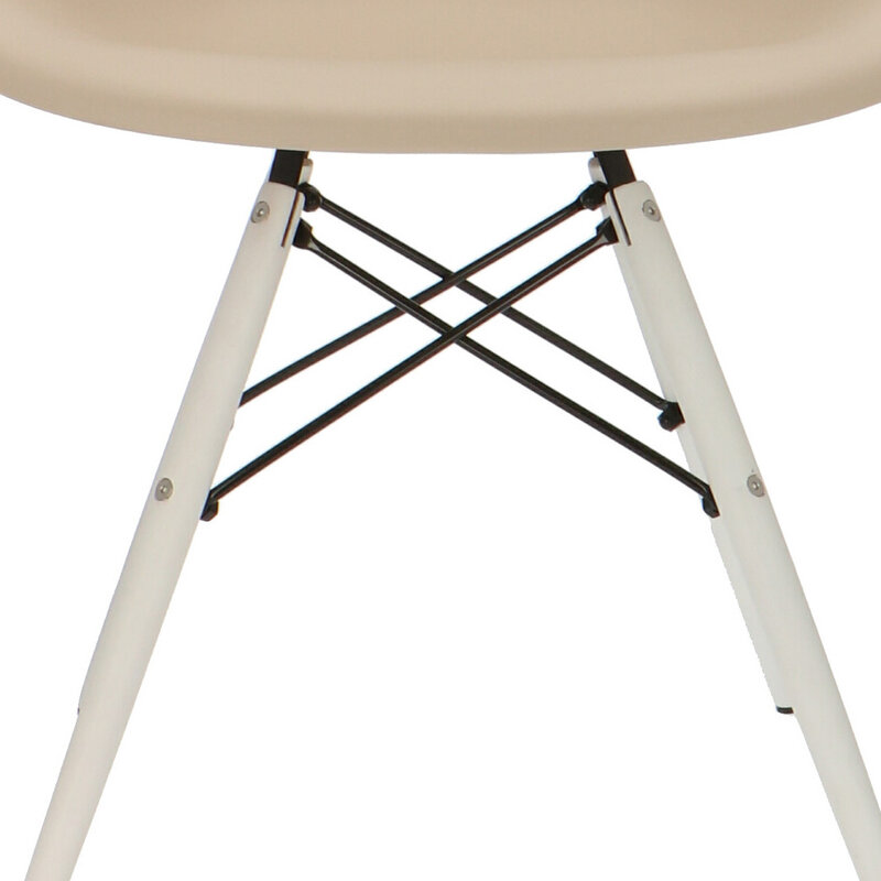 POPfurniture POP Stuhl DAW Weißes Untergestell Greige