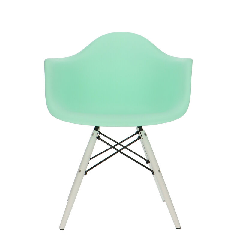 POPfurniture Chaise POP DAW Pieds Blancs Vert Menthe