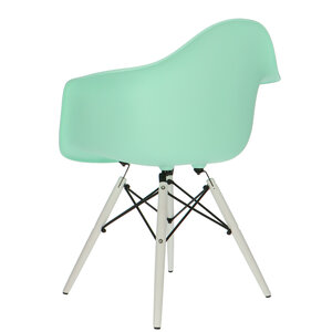 POPfurniture POP Stol DAW Vit Bas Mintgrön