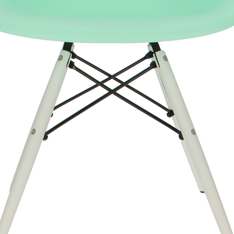 POPfurniture POP Stuhl DAW Weißes Untergestell Minzgrün