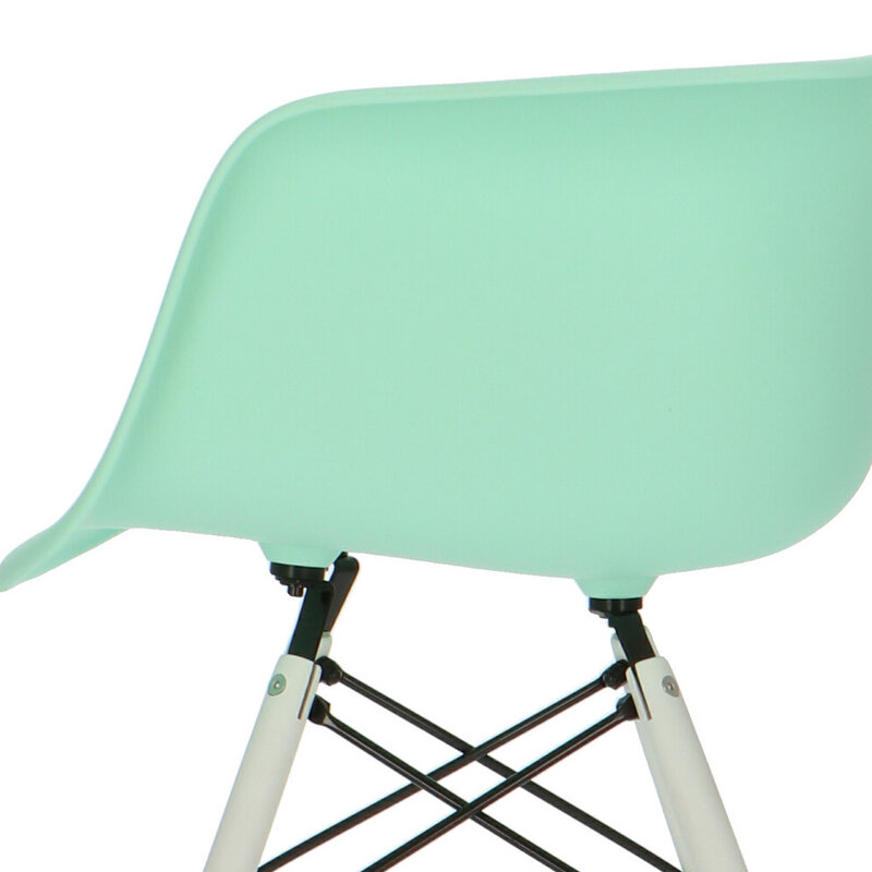 POPfurniture POP Stol DAW Vit Bas Mintgrön