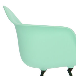 POPfurniture POP Chair DAW White Base Mint Green