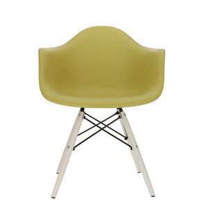 Chaise POP DAW Pieds Blancs Vert olive POPfurniture Chaise POP DAW Pieds Blancs Vert olive