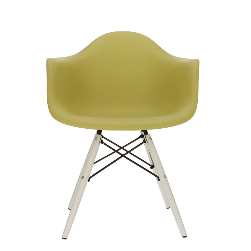 POP Stuhl DAW Weißes Untergestell Olivgrün POPfurniture POP Stuhl DAW Weißes Untergestell Olivgrün