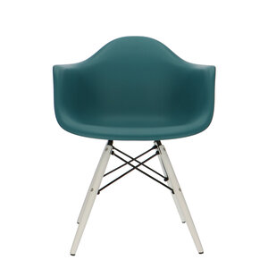 Chaise POP DAW Pieds Blancs Bleu Petrole POPfurniture Chaise POP DAW Pieds Blancs Bleu Petrole