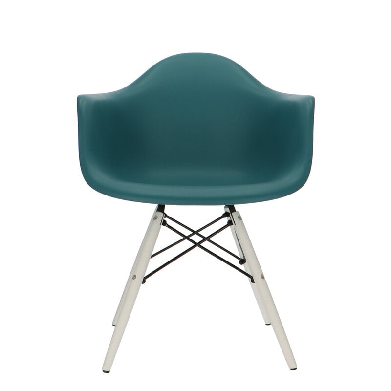 Chaise POP DAW Pieds Blancs Bleu Petrole POPfurniture Chaise POP DAW Pieds Blancs Bleu Petrole