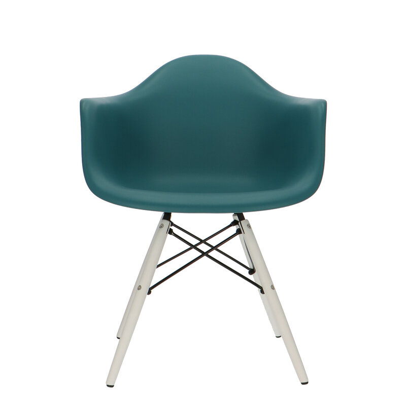 POPfurniture POP Stol DAW Vit Bas Bensinblå