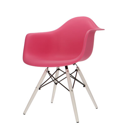 POPfurniture POP Chair DAW White Base Pink POP Chair DAW White Base Pink