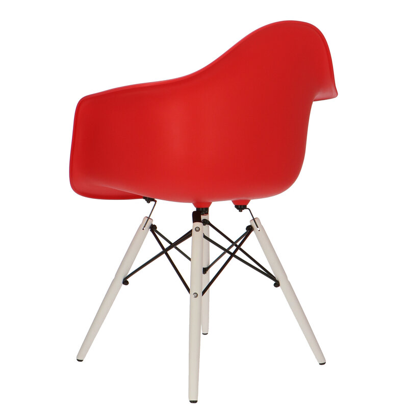 POP Stol DAW Vit Bas Röd POPfurniture POP Stol DAW Vit Bas Röd