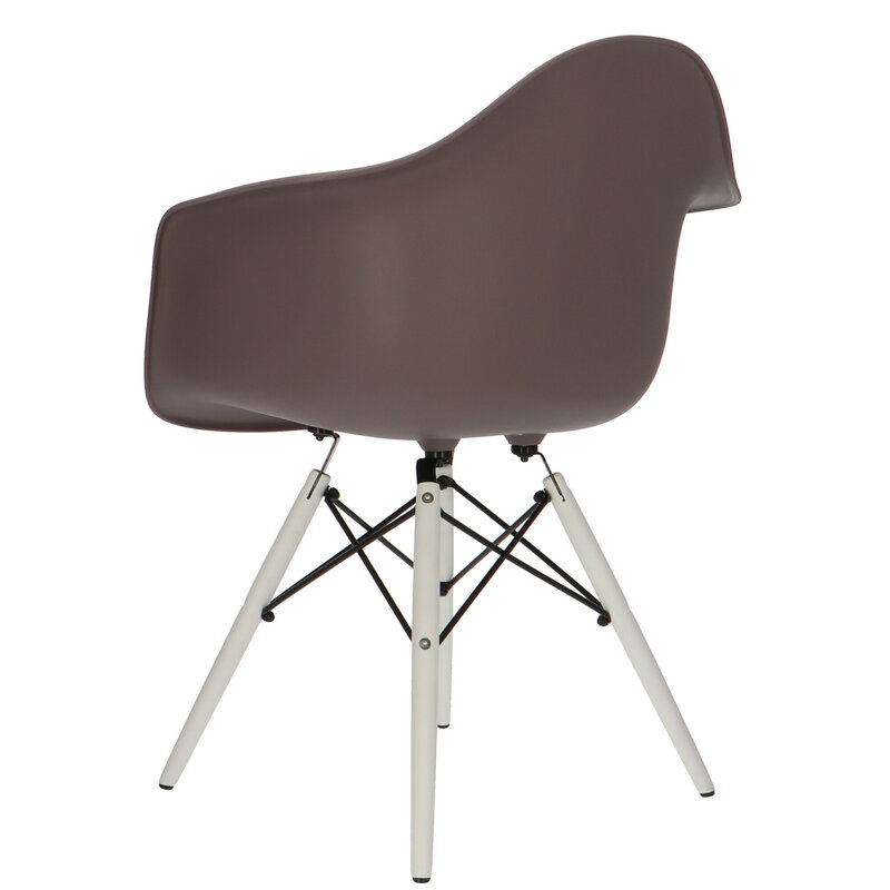 POPfurniture POP Stol DAW Hvid Chassis Taupe