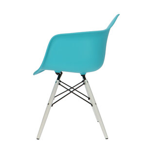 POPfurniture POP Stol DAW Hvid Chassis Turkis