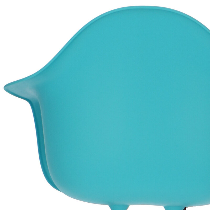 POPfurniture Chaise POP DAW Pieds Blancs Turquoise