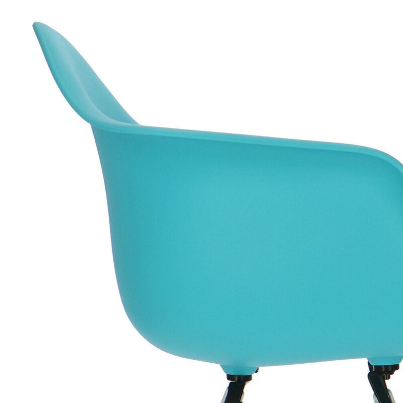 POPfurniture POP Stuhl DAW Weißes Untergestell Türkis