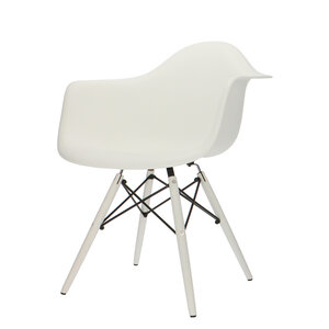 POPfurniture Chaise POP DAW Pieds Blancs Blanc