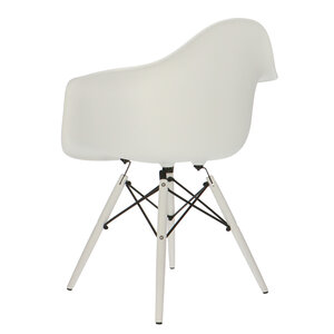 POPfurniture Chaise POP DAW Pieds Blancs Blanc