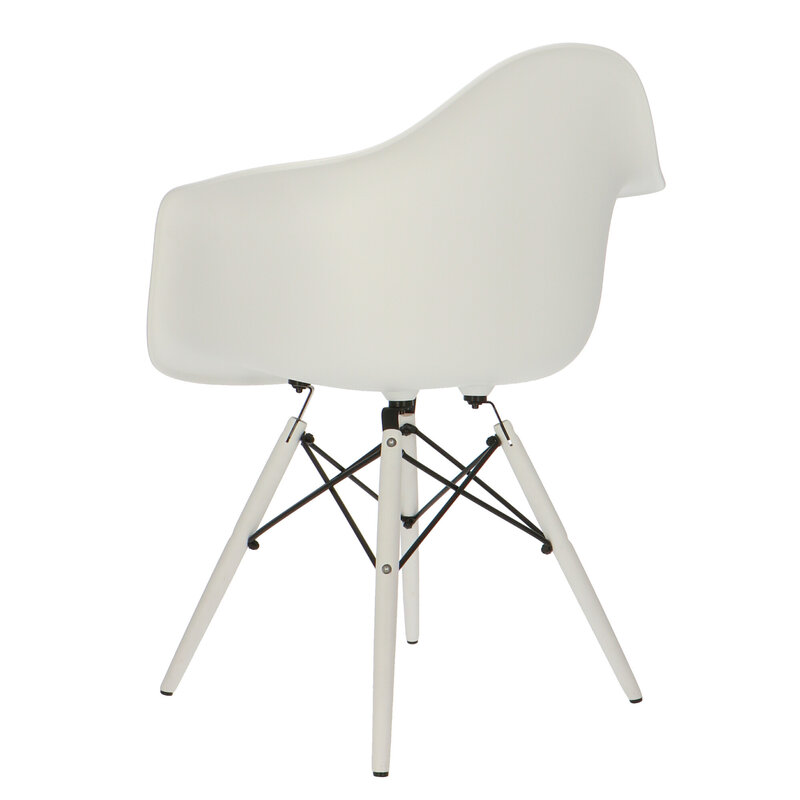 POPfurniture POP Stuhl DAW Weißes Untergestell Weiß