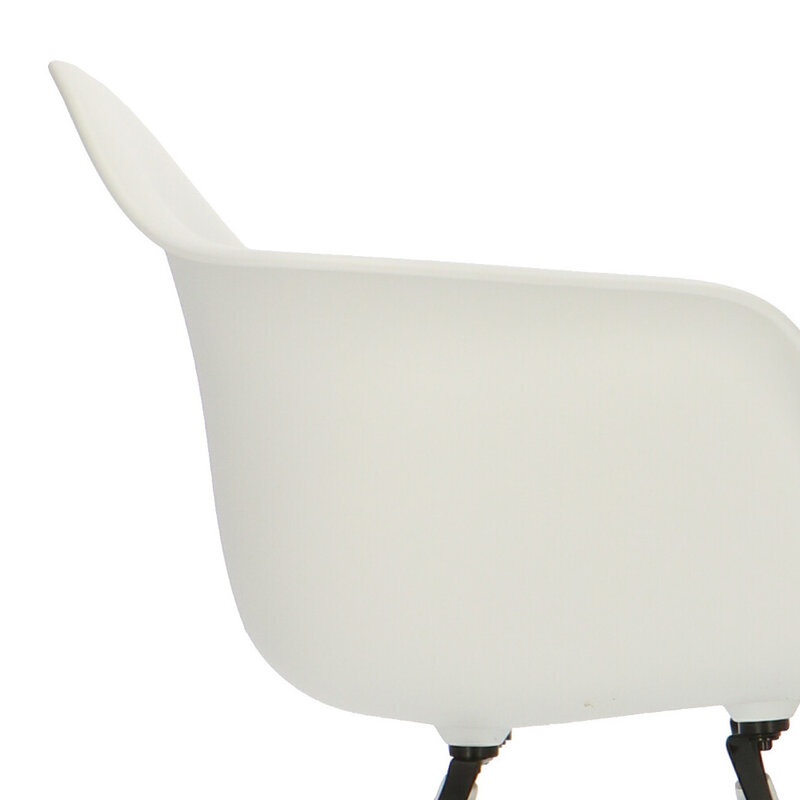 POPfurniture Chaise POP DAW Pieds Blancs Blanc