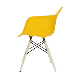 POPfurniture POP Chair DAW White Base Yellow