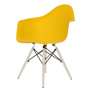POP Stuhl DAW Weißes Untergestell Gelb POPfurniture POP Stuhl DAW Weißes Untergestell Gelb