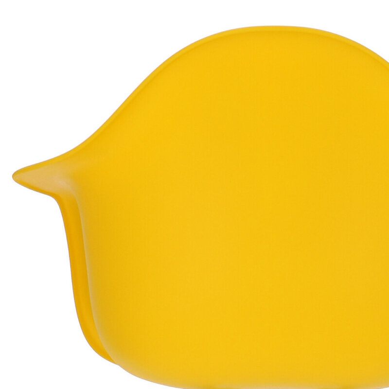 POPfurniture Chaise POP DAW Pieds Blancs Jaune