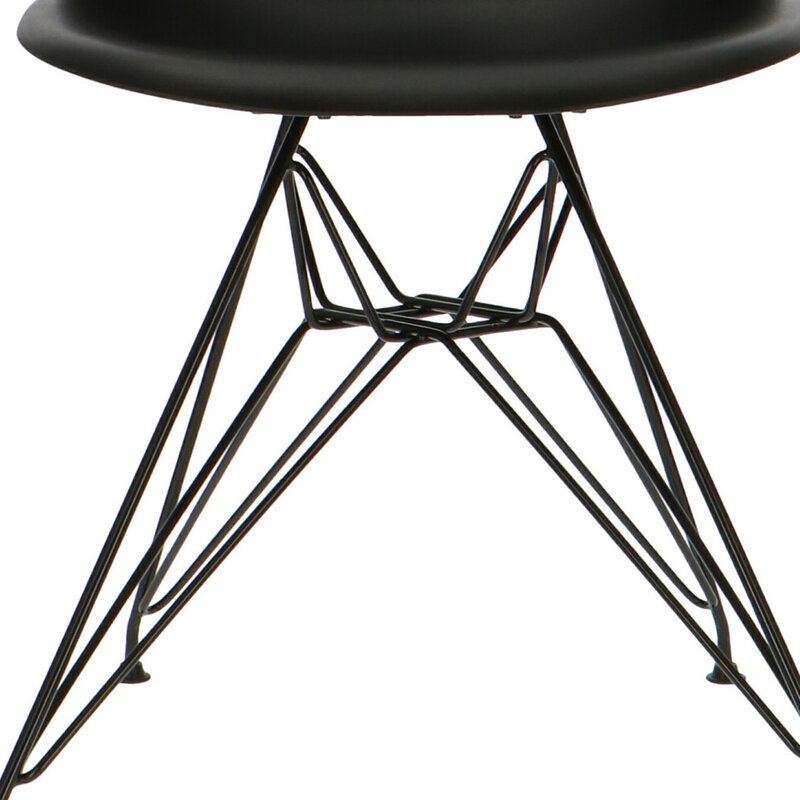 POPfurniture POP Chair DSR Black Base Black