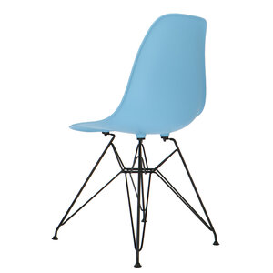 POPfurniture POP Chair DSR Black Base Blue