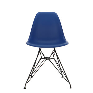 POPfurniture POP Stuhl DSR Schwarzes Untergestell Dunkelblau