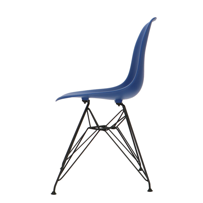 POPfurniture POP Stol DSR Sort Chassis Mørkeblå