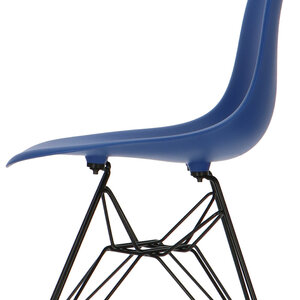 POPfurniture POP Chair DSR Black Base Dark Blue