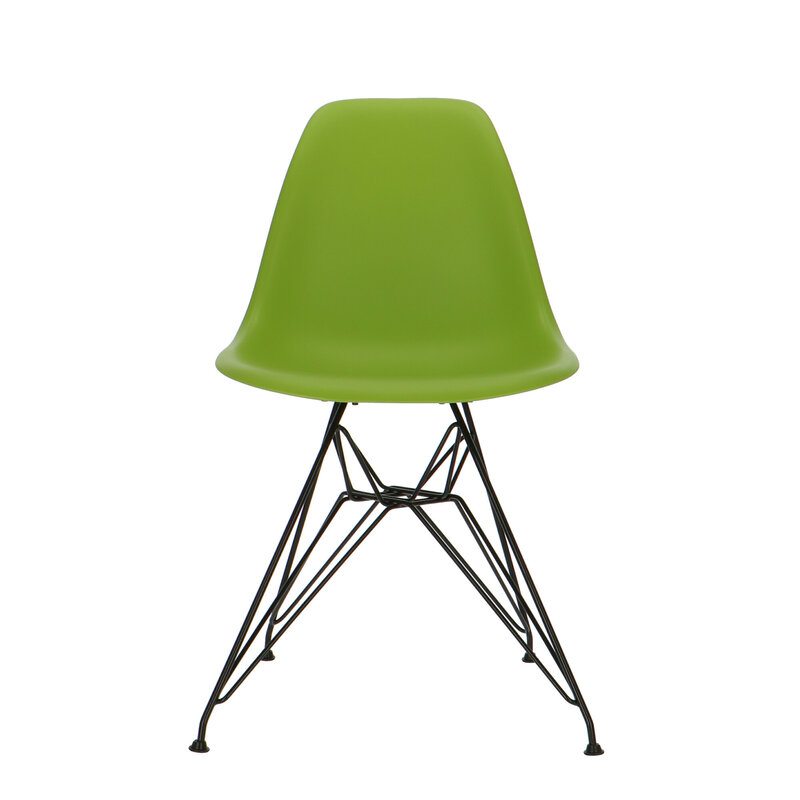 POPfurniture POP Stuhl DSR Schwarzes Untergestell Grün