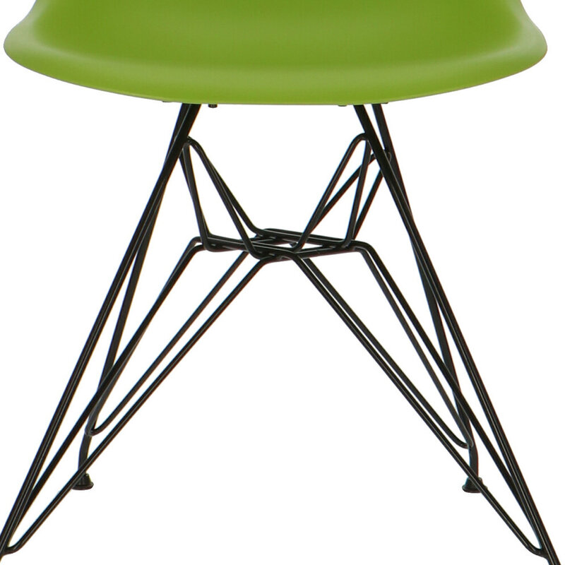 POPfurniture POP Stol DSR Sort Chassis Grøn