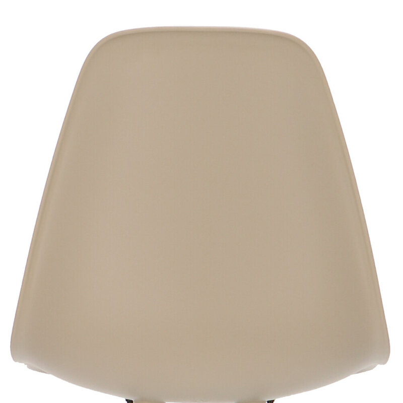 POPfurniture POP Stuhl DSR Schwarzes Untergestell Greige