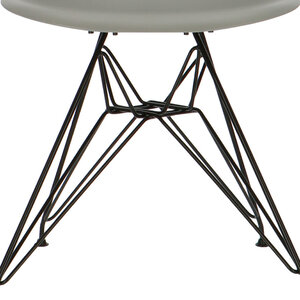 POPfurniture POP Stol DSR Sort Chassis Grå