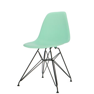 POPfurniture POP Stol DSR Sort Chassis Mint Grøn