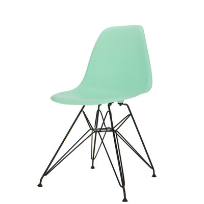 Chaise POP DSR Pieds Noirs Vert Menthe