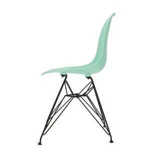 POPfurniture POP Stol DSR Sort Chassis Mint Grøn