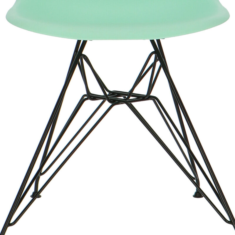 POP Chair DSR Black Base Mint Green POPfurniture POP Chair DSR Black Base Mint Green
