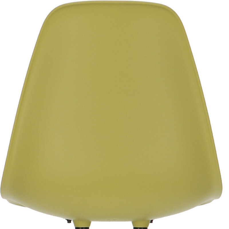 POPfurniture Chaise POP DSR Pieds Noirs Vert olive